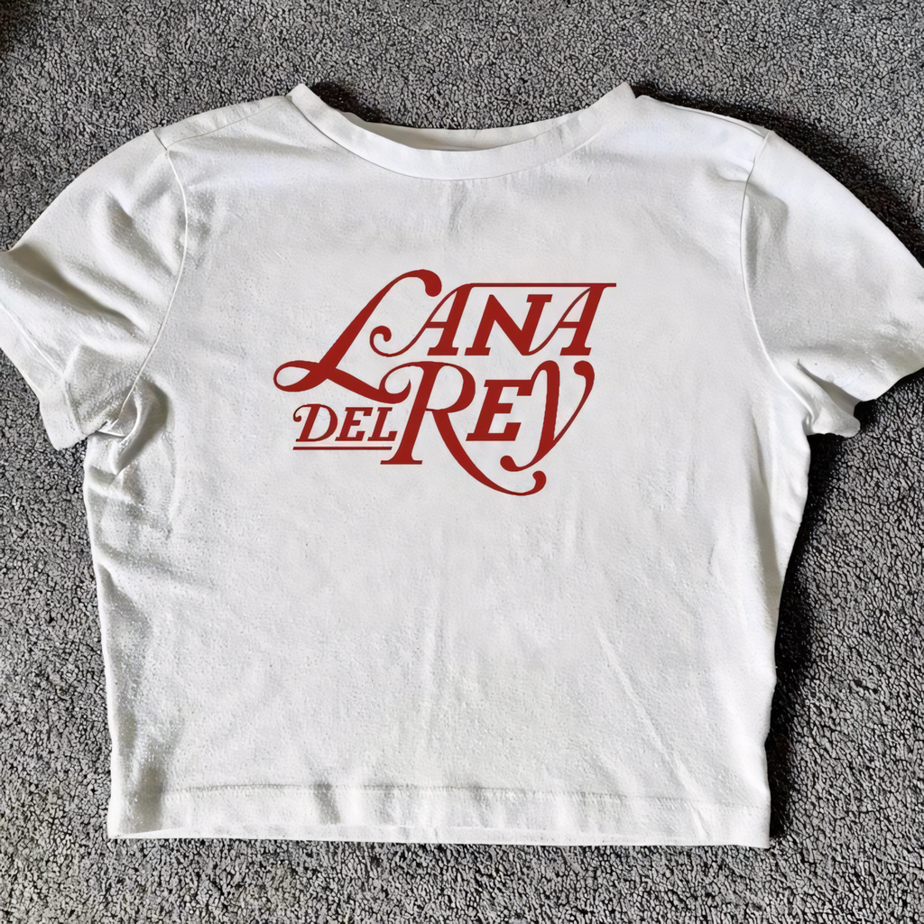 LANA DEL REY WHITE BABY TEE