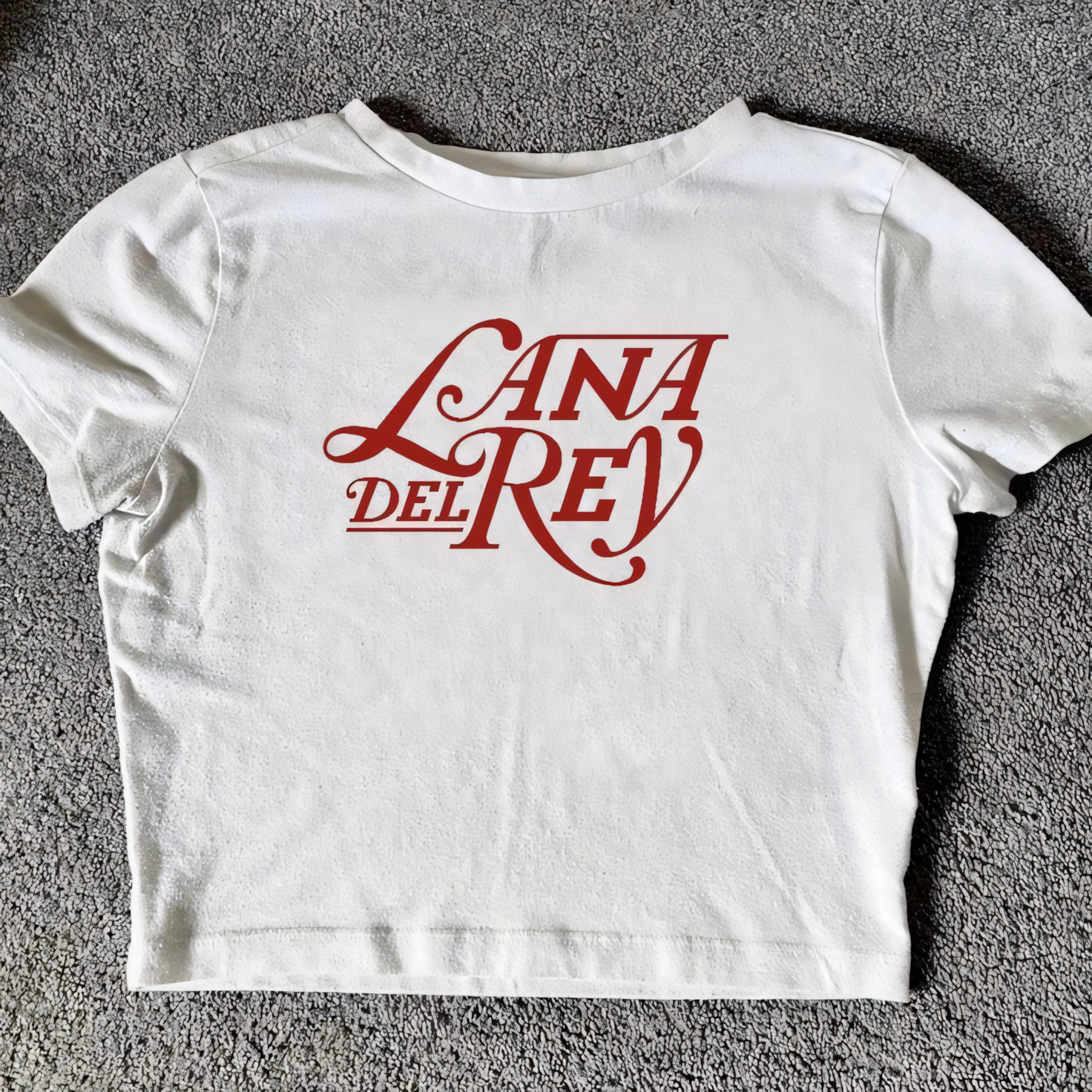 LANA DEL REY WHITE BABY TEE