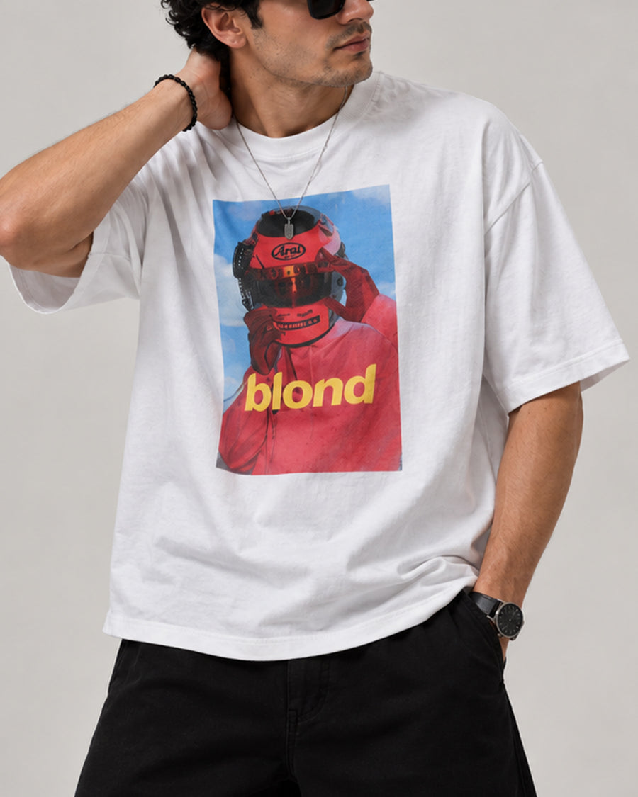 BLOND ALT ALBUM COVER OVERSIZED TEE