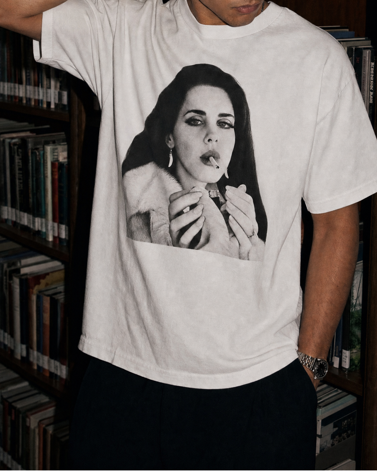 LANA DEL REY PORTRAIT OVERSIZED TEE