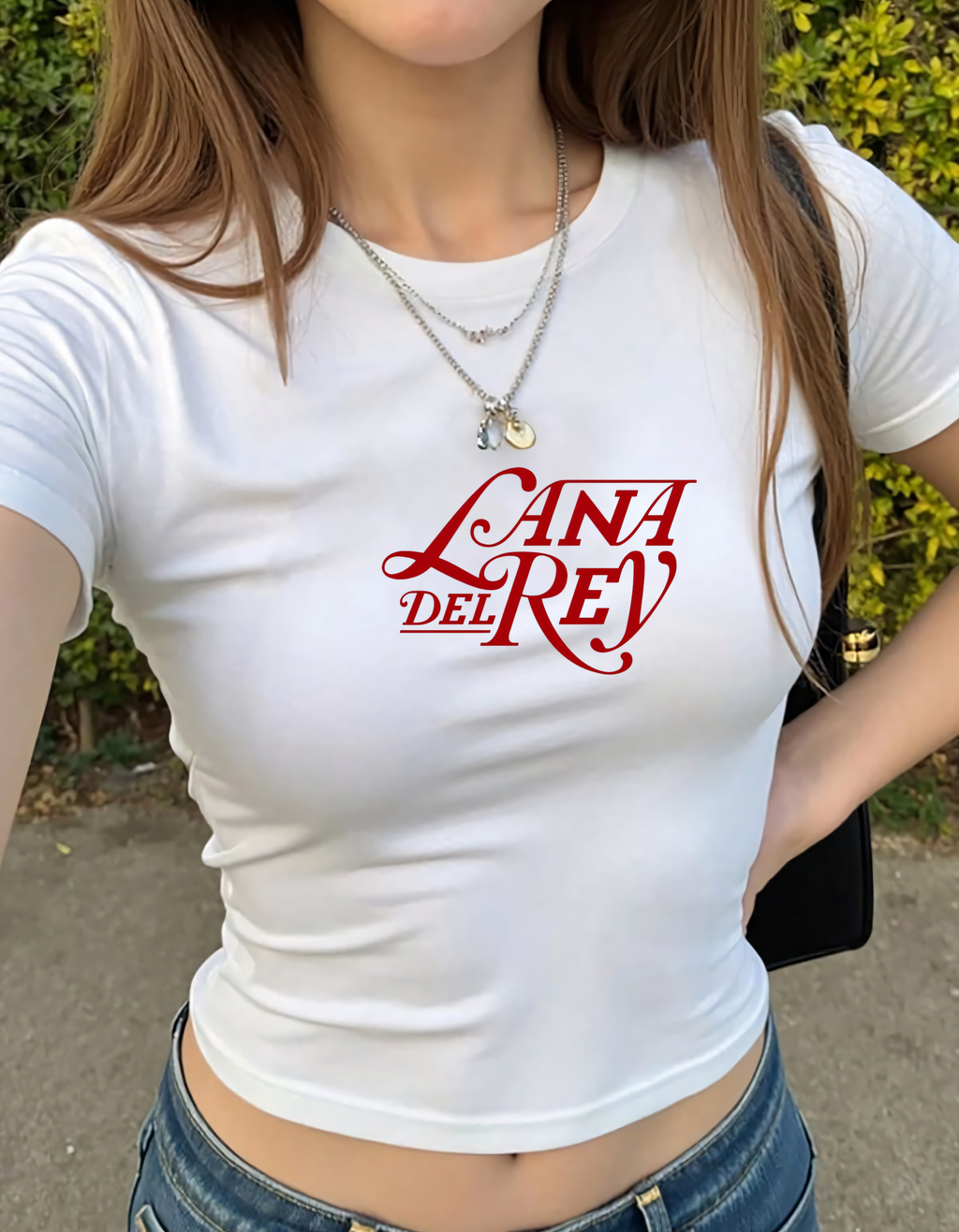 LANA DEL REY WHITE BABY TEE