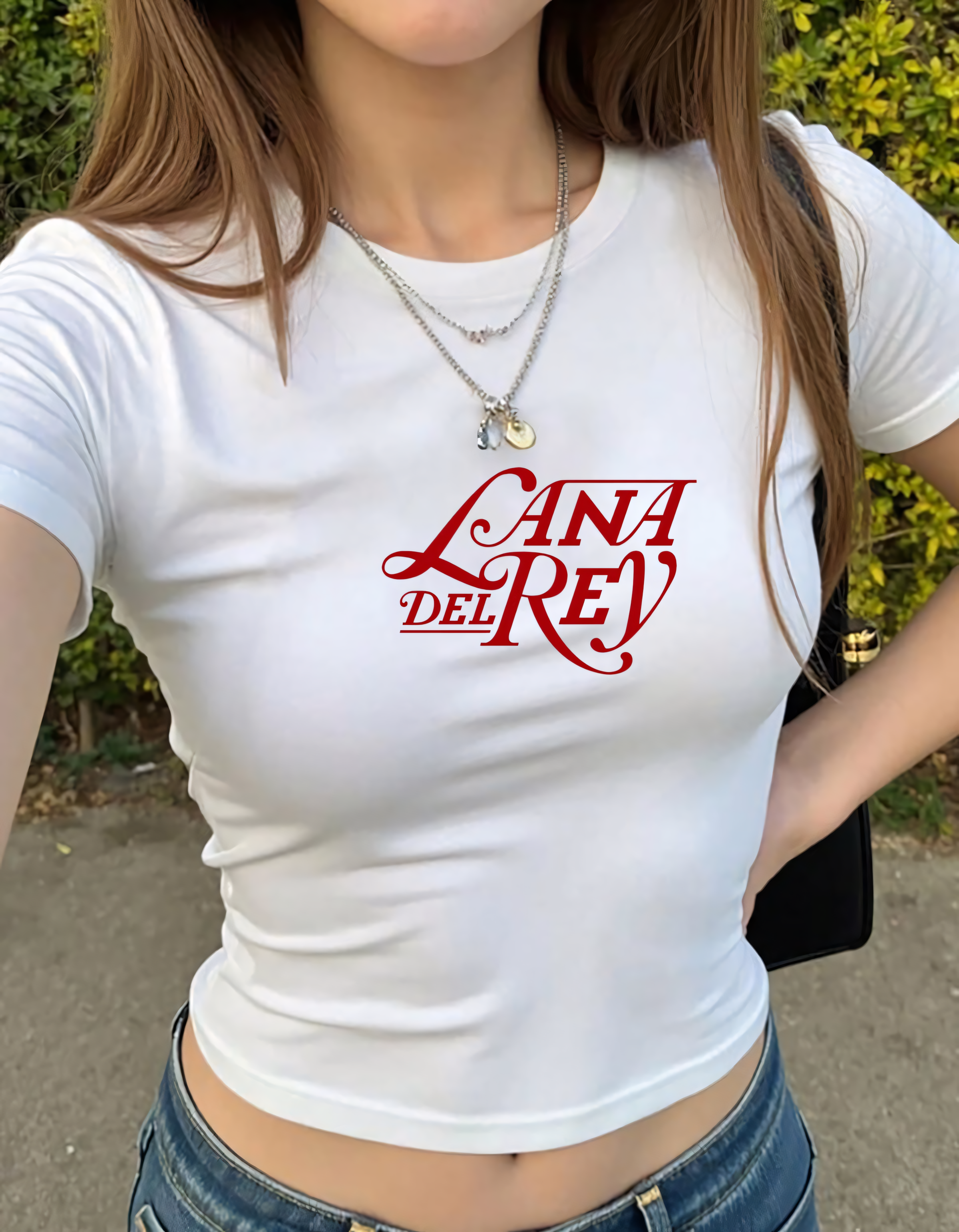 LANA DEL REY WHITE BABY TEE