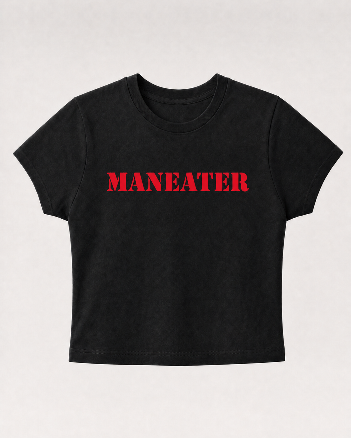 MANEATER BLACK BABY TEE