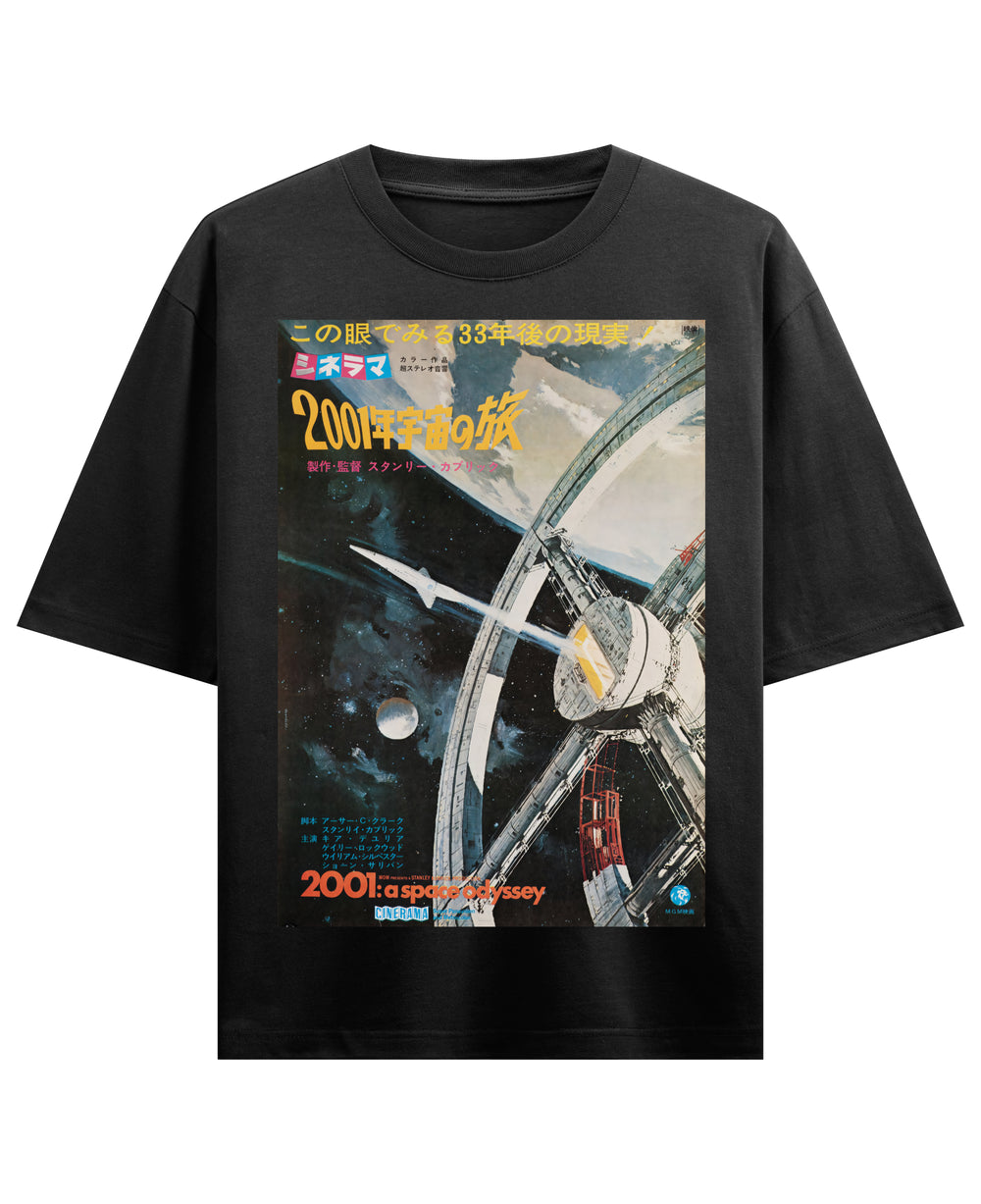2001 A SPACE ODYSSEY VINTAGE ADVERT OVERSIZED TEE