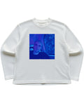 Off-white waffle knit oversized full-sleeve Front Design