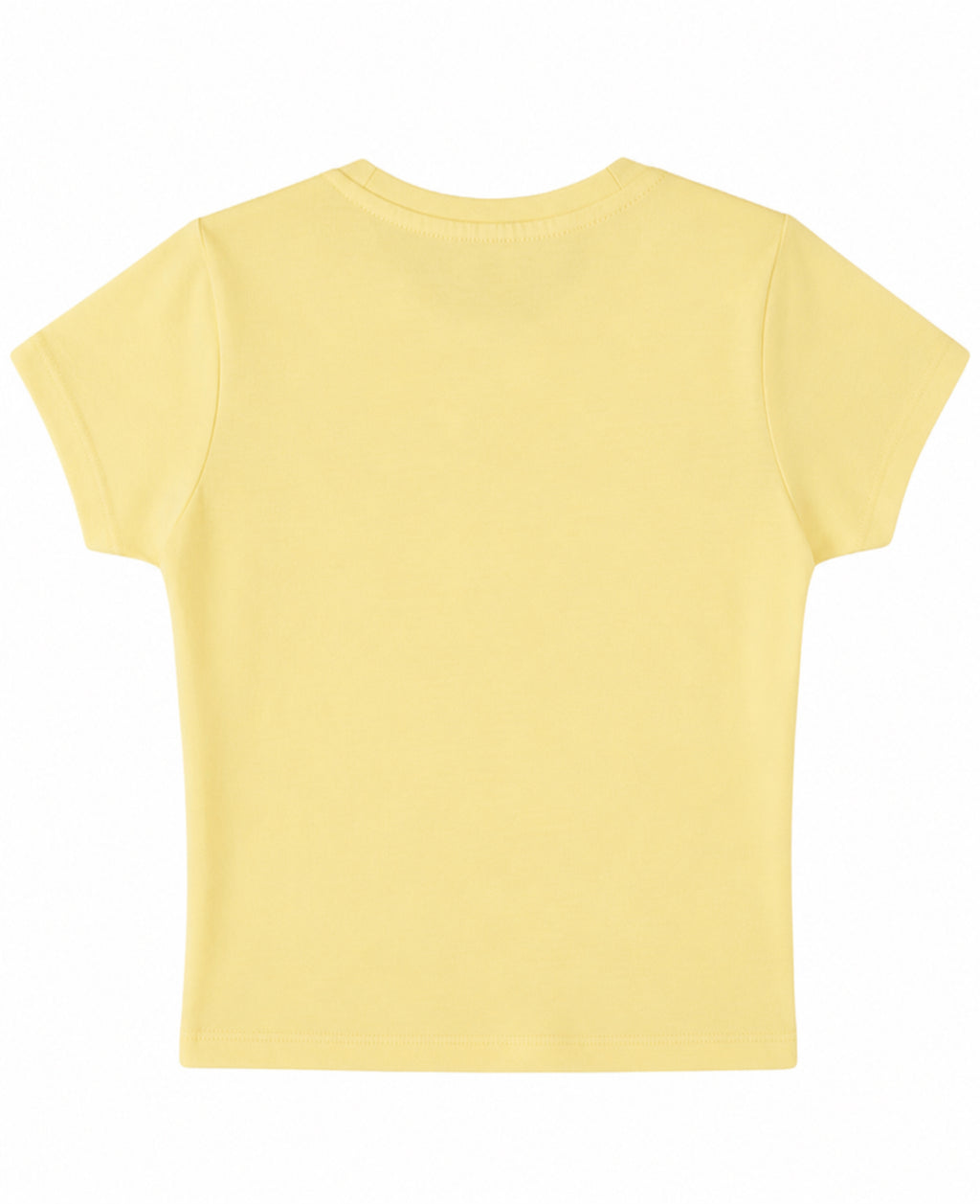 Butter Yellow Baby Tee Back Design