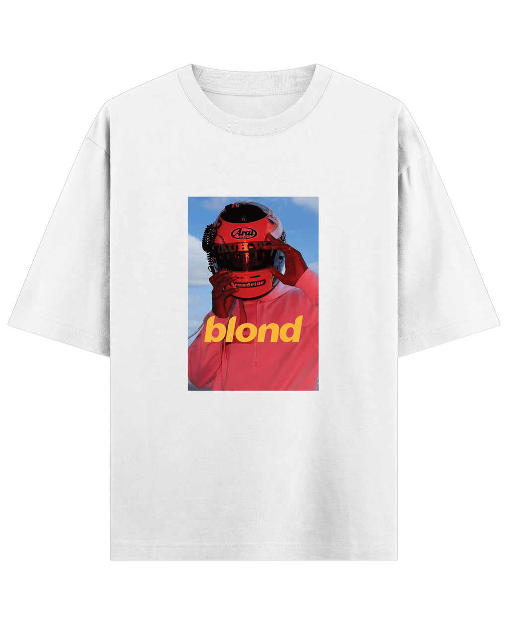 White Oversized T-shirt Front Design