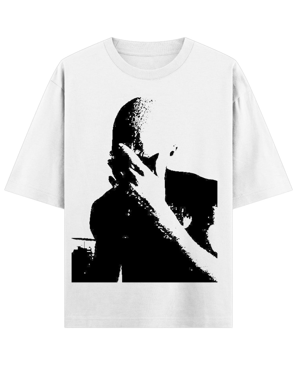 White Oversized T-shirt Front Design