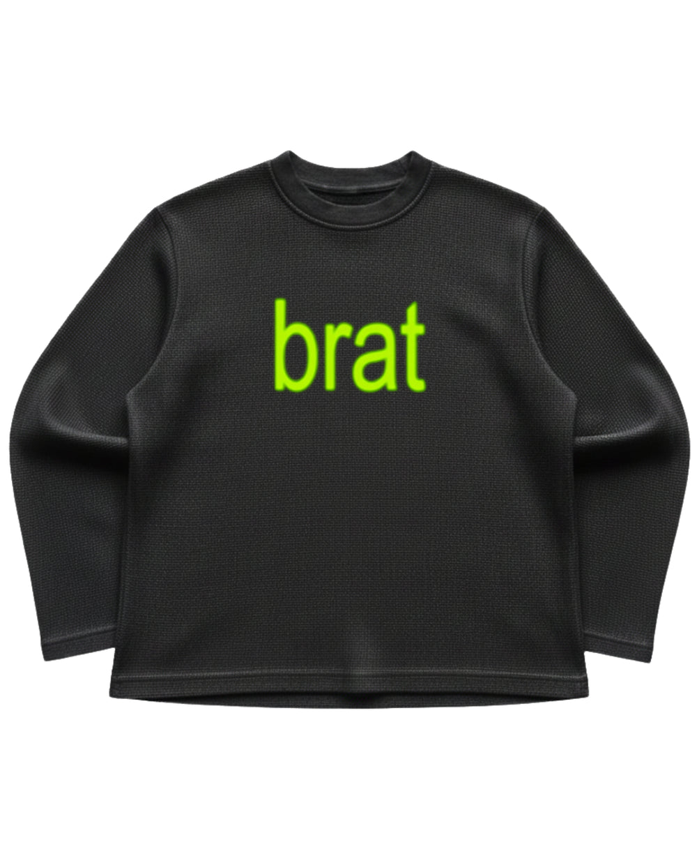 BRAT WAFFLE OVERSIZED FULL SLEEVE