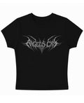 Black Baby Tee Front Design