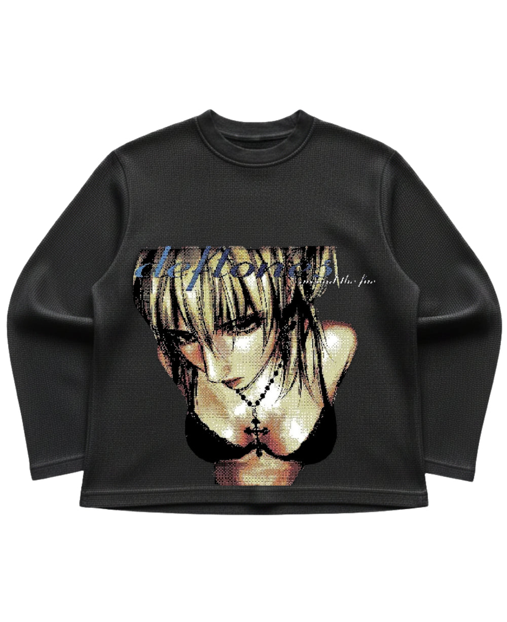 DEFTONES MISA WAFFLE OVERSIZED FULL SLEEVE