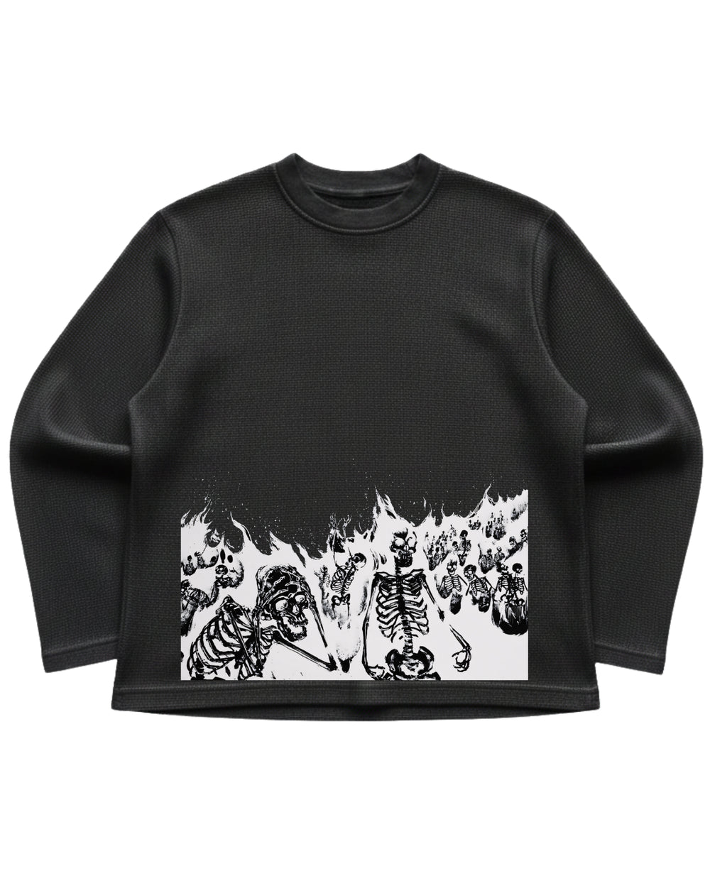 HELLFIRE WAFFLE OVERSIZED FULL SLEEVE