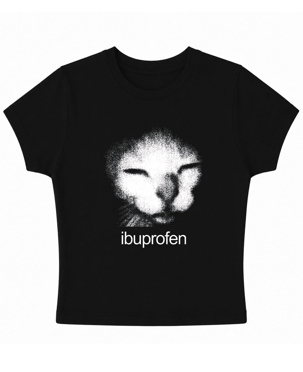 Black Baby Tee Front Design