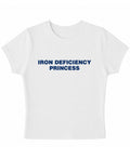 White Baby Tee Front Design