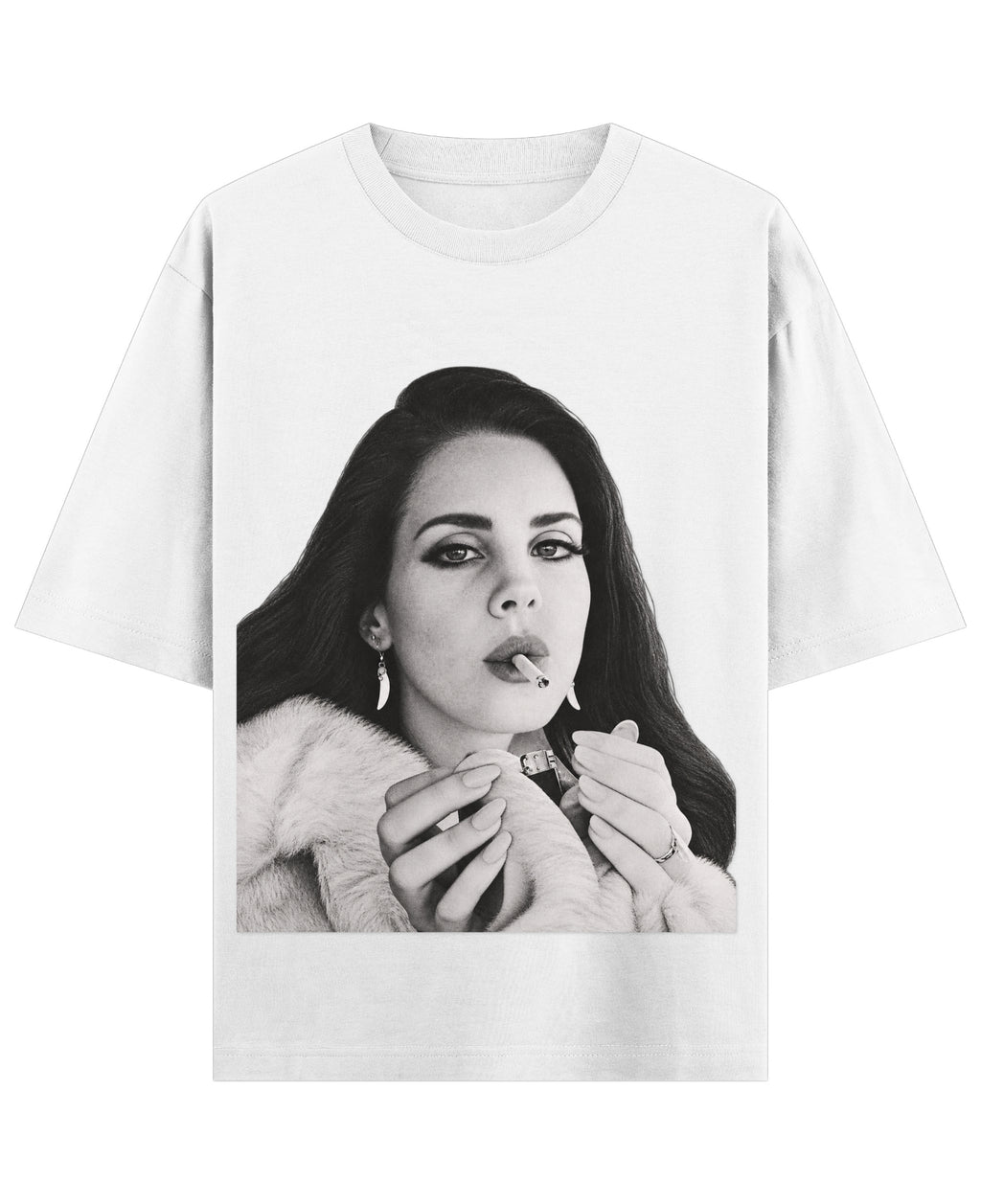 White Oversized T-shirt Front Design
