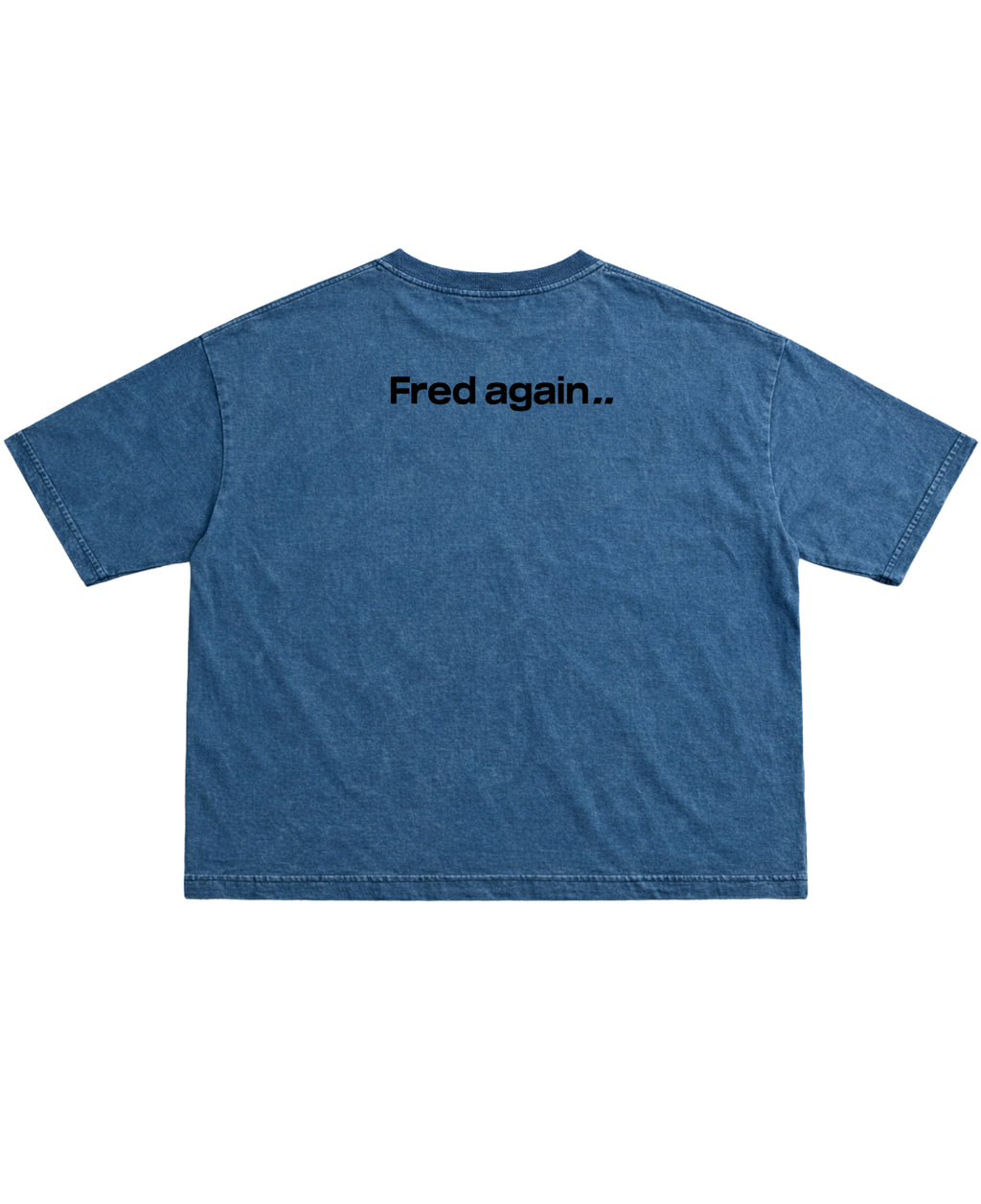 Denim Wash Boxy Fit T-shirt Back Design