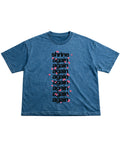 Denim Wash Boxy Fit T-shirt Front Design