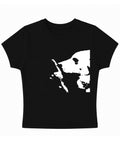 Black Baby Tee Front Design