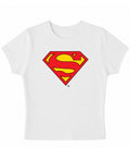 White Baby Tee Front Design