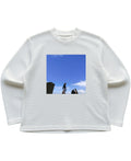 Off-white waffle knit oversized full-sleeve Front Design