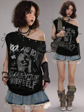 Rock and Roll off-shoulder top